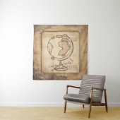 ヴィンテージ地球。地理と歴史先生ギフト タペストリー (インサイチュ)