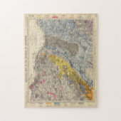 ヴィンテージ地質図1883年 ジグソーパズル (縦)