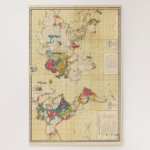 ヴィンテージ地質図（1875年） ジグソーパズル (縦)