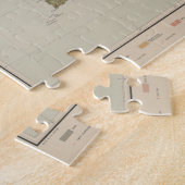 ヴィンテージ地質図(1901年) ジグソーパズル (側面)