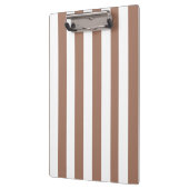 ヴィンテージ垂直ストライプモチャムースホワイト クリップボード (左)