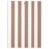 ヴィンテージ垂直ストライプモチャムースホワイト クリップボード (裏面)