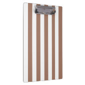 ヴィンテージ垂直ストライプモチャムースホワイト クリップボード (右)
