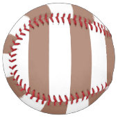 ヴィンテージ垂直ストライプモチャムースホワイト ソフトボール (正面左)