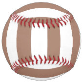 ヴィンテージ垂直ストライプモチャムースホワイト ソフトボール (裏面)