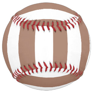 ヴィンテージ垂直ストライプモチャムースホワイト ソフトボール