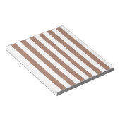 ヴィンテージ垂直ストライプモチャムースホワイト ノートパッド (アングル)