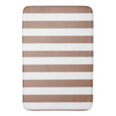 ヴィンテージ垂直ストライプモチャムースホワイト バスマット (正面縦)