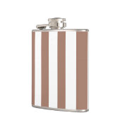 ヴィンテージ垂直ストライプモチャムースホワイト フラスク (左)