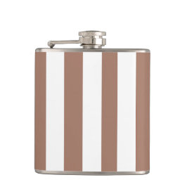 ヴィンテージ垂直ストライプモチャムースホワイト フラスク