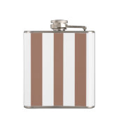 ヴィンテージ垂直ストライプモチャムースホワイト フラスク (裏面)