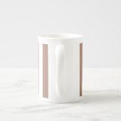 ヴィンテージ垂直ストライプモチャムースホワイト ボーンチャイナマグカップ (裏面)