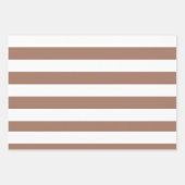 ヴィンテージ垂直ストライプモチャムースホワイト ラッピングペーパーシート (正面3)