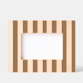 ヴィンテージ垂直ストライプモチャムースホワイト レーザー彫刻フレーム (正面)