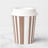 ヴィンテージ垂直ストライプモチャムースホワイト 紙コップ (右)