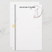 ヴィンテージ型カスタムコーヒーステーショナー 便箋 (正面/裏面)