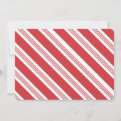 ヴィンテージ型クリスマスカードキャンディストライプーバック 案内状 (裏面)