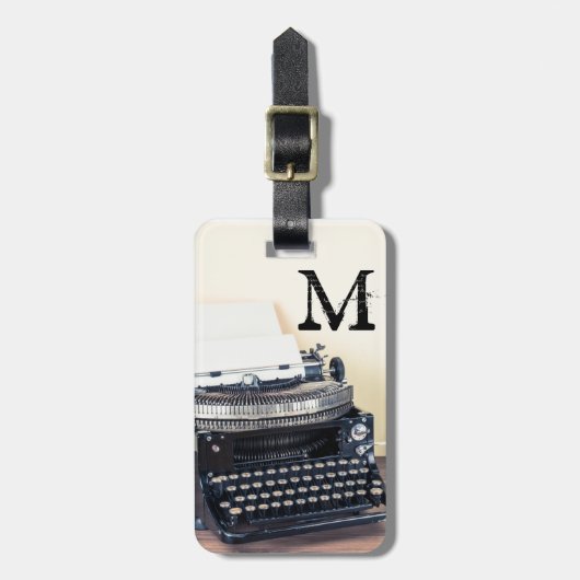 ヴィンテージ型ライタービクトリアンモノグラム荷物タグ ラゲッジタグ (正面縦)