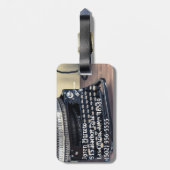 ヴィンテージ型ライタービクトリアンモノグラム荷物タグ ラゲッジタグ (裏面縦)