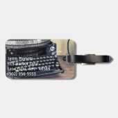 ヴィンテージ型ライタービクトリアンモノグラム荷物タグ ラゲッジタグ (裏面横)