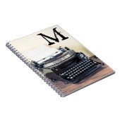 ヴィンテージ型ライターモノグラムイニシャルノート ノートブック (右側)