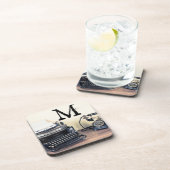 ヴィンテージ型ライターレトロモノグラム飲料コースター コースター (右側)