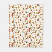 ヴィンテージ型 フリースブランケット (正面)