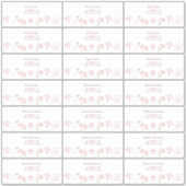 ヴィンテージ埃バラフローラスクリプトゲストアドレス シール (正面)