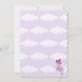 ヴィンテージ城のフェアリーテイル誕生日テーマ（妖精付き） 招待状 (裏面)