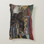 ヴィンテージ場の建築ダンプトラック アクセントクッション (裏面(縦))