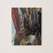 ヴィンテージ場の建築ダンプトラック ジグソーパズル (縦)