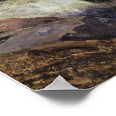 ヴィンテージ場の建築ダンプトラック ポスター (角)