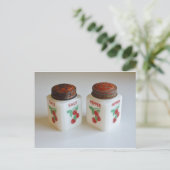 ヴィンテージ塩とコショウのシェイカー ポストカード (スタンド正面)