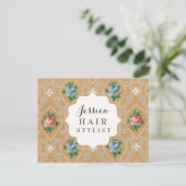 ヴィンテージ壁紙アポイントメントはがき ポストカード (スタンド正面)