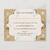 ヴィンテージ壁紙アポイントメントはがき ポストカード (裏面)