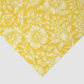 ヴィンテージ壁紙パターン、黄色ムロー 薄葉紙 (詳細)