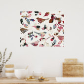 ヴィンテージ壁紙 ポスター (キッチン)