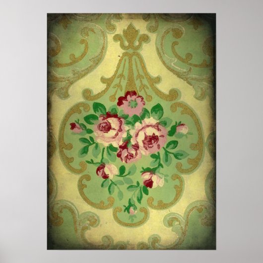 ヴィンテージ壁紙 ポスター (正面)