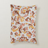 ヴィンテージ壁紙 – 18世紀の花柄 アクセントクッション (裏面(縦))