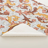 ヴィンテージ壁紙 – 18世紀の花柄 シェルパブランケット (3/4)