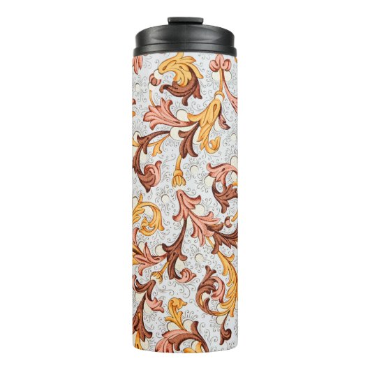 ヴィンテージ壁紙 – 18世紀の花柄 タンブラー (正面)