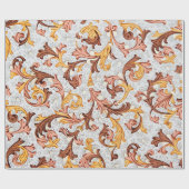 ヴィンテージ壁紙 – 18世紀の花柄 ラッピングペーパー (フラット)