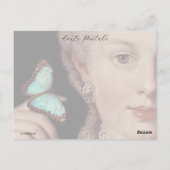 ヴィンテージ変更された若いマリー・アントインテポートレート ポストカード (裏面)