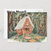 ヴィンテージ変更の住所,ハンゼルとグレテルハウス 案内ポストカード (正面/裏面)