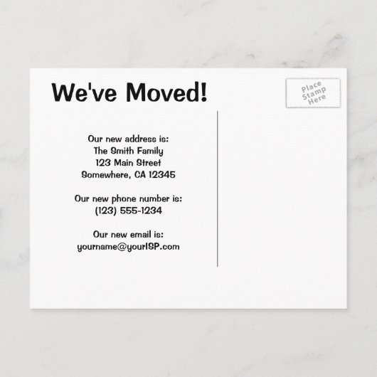 ヴィンテージ変更の住所，ハンゼルとグレテルハウス 案内ポストカード (裏面)