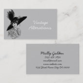 ヴィンテージ変更シームレスデザイナー 名刺 (正面/裏面)