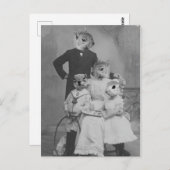 ヴィンテージ変造アートリス一家 ポストカード (正面/裏面)