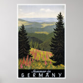 ヴィンテージ夏のドイツ旅行ポスター ポスター (正面)