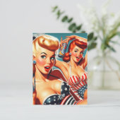 ヴィンテージ夏のピナップ ポストカード (スタンド正面)