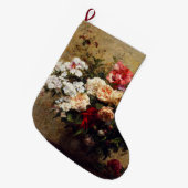 ヴィンテージ夏の花byアンリファンタン – ラトゥール ラージクリスマスストッキング (正面 (吊り時))